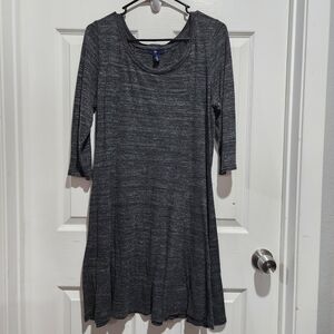 GAP Charcoal Long Sleeve Dress